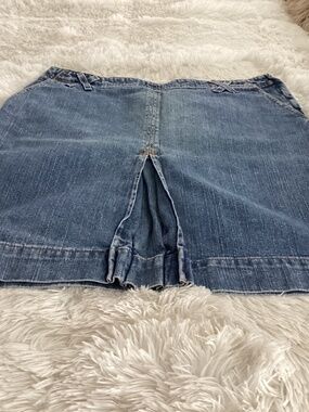 Levi Strauss Women Denim Cavalry Skirt, Size 14, Color Blue